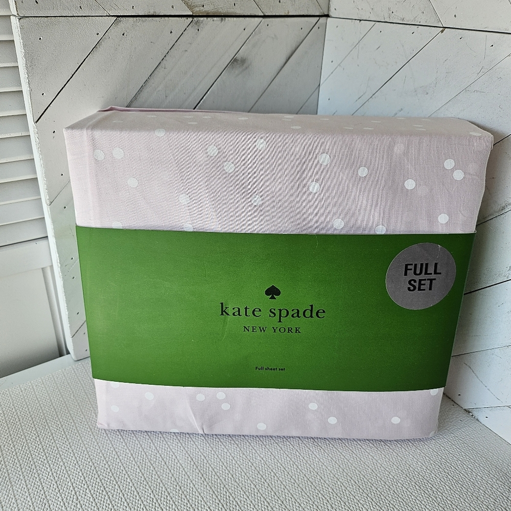 Kate Spade Pink with Dots Full Sheet Set